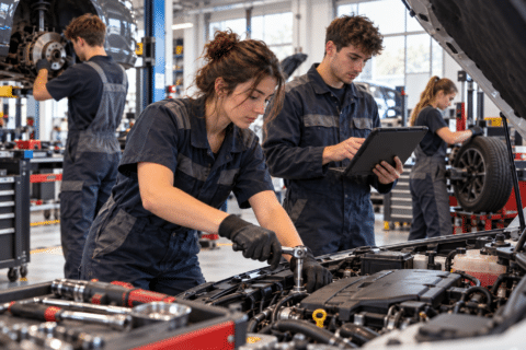 Maintenance et mécanique des véhicules et engins